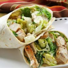 Chicken Caesar Salad Lunch Wraps