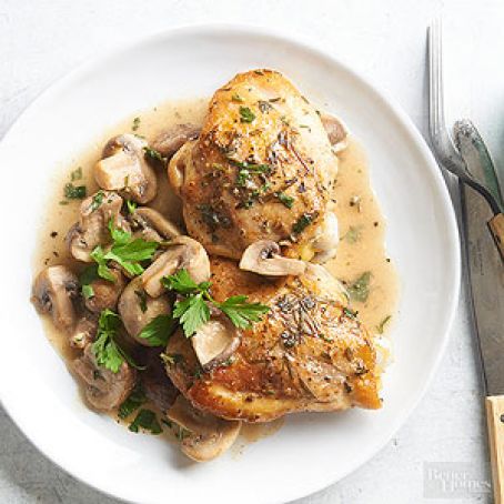 Three Herb Chicken and Mushrooms