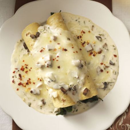Spinach Mushroom Enchiladas Recipe
