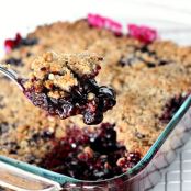 Blueberry Crisp with Oatmeal Topping