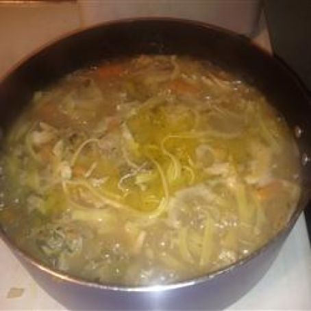 Great-Aunt Nina's Noodles and Chicken