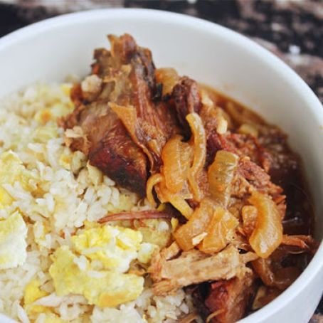 Slow Cooker Filipino Pork With Garlic Fried Rice