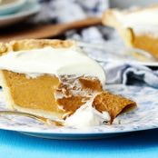 Bourbon-Spiked Pumpkin Pie with Vanilla Bean Whipped Cream