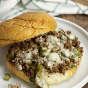 Cheesesteak Style Sloppy Joes