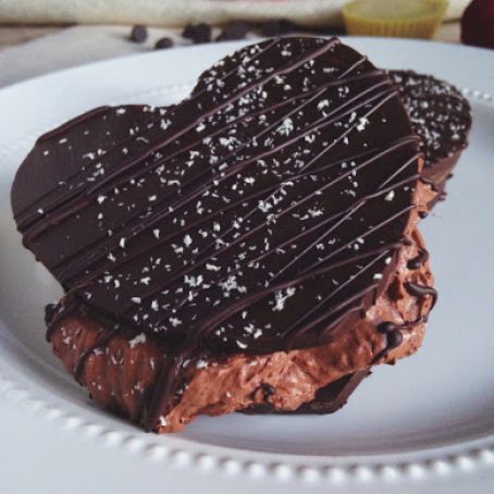 Paleo Dark Chocolate Mousse Hearts from Clean Eating with a Dirty Mind
