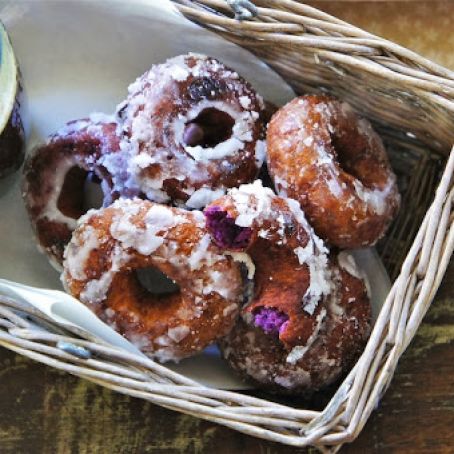 SNACKS - Purple Sweet Potato Doughnuts (Kuih Keria)