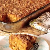 Pumpkin Coffee Cake with Brown Sugar Glaze