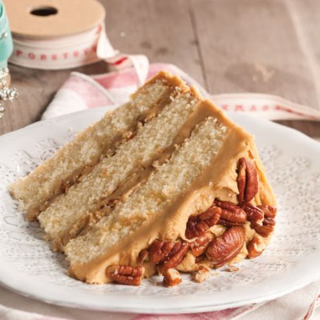 Buttered Pecan Caramel Cake
