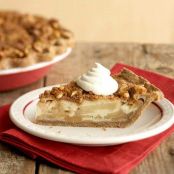 Sour Cream Apple Pie with Gingerbread Crust