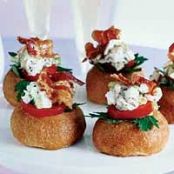 Baby Brioches with Chicken Salad and Bacon