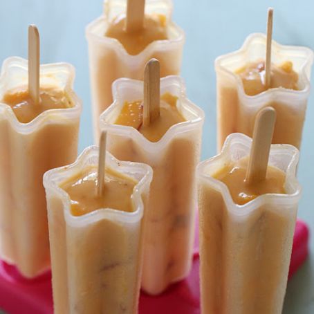 Peaches and Cream Popsicles