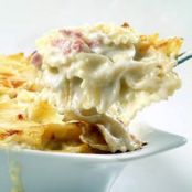BAKED FARFALLE w/SPECK & CREAMY ASIAGO