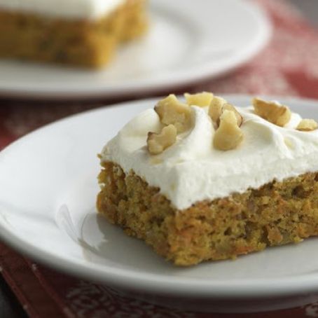 Cake - Spiced Carrot Cheesecake Bars
