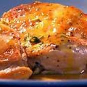 Chicken with Orange-Sage Sauce with Herbed Cheese-Stuffed Bread Twists