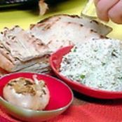 Roasted Garlic, Feta, Walnut Dip