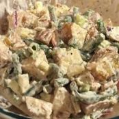 Cucumber, Fennel & Roasted Potato Salad with Parsleyed Yogurt