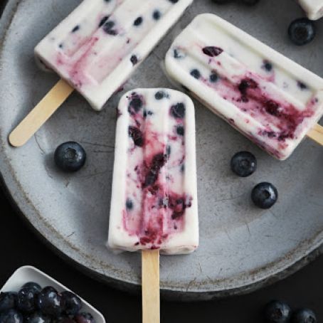 Blueberry Cheesecake Ice Pops
