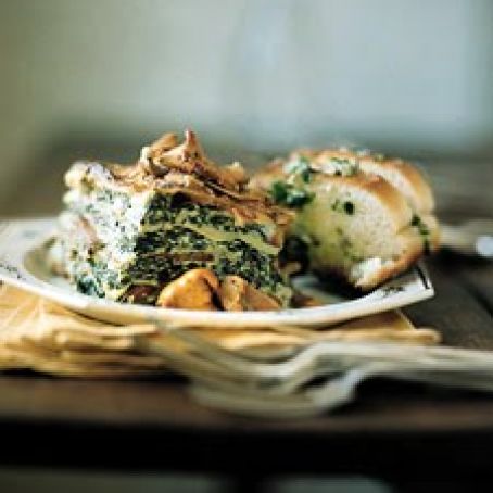 Wild Mushroom and Spinach Lasagne