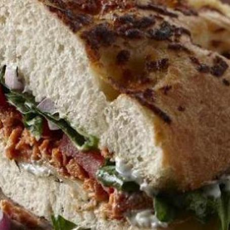 Salmon Spinach Panini