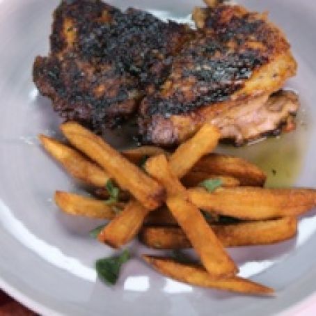 Jams Chicken with Twice Cooked French Fries