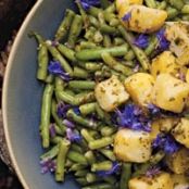 Potato Salad with Green Beans and Salsa Verde