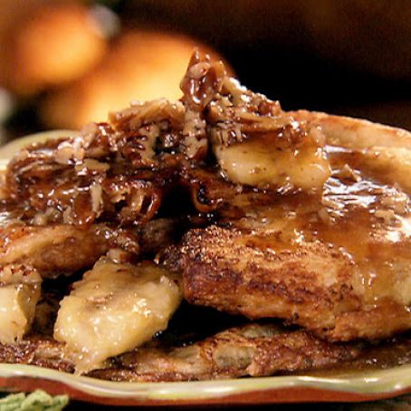 Bananas foster french toast