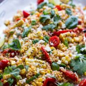Summer Grilled Mexican Street Corn Quinoa Salad