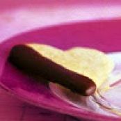 Chocolate Dipped Shortbread Hearts