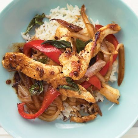Chicken and Basil Stir-Fry