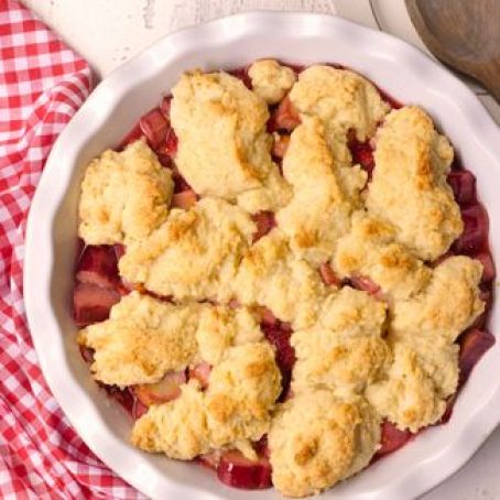 Strawberry Rhubarb Cobbler