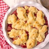 Strawberry Rhubarb Cobbler