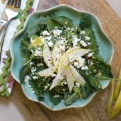 Kale, Pear & Feta Salad by Detoxinista