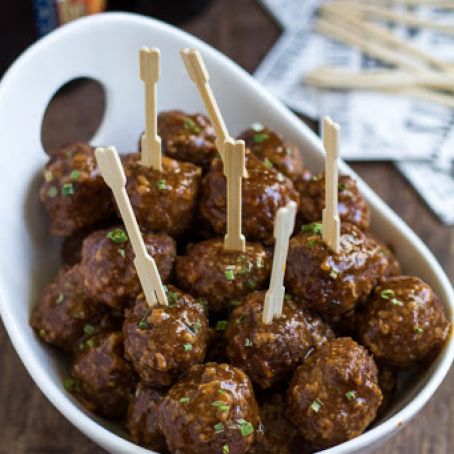 Beer BBQ Meatballs