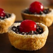 Cherry-Topped Chocolate Tassies