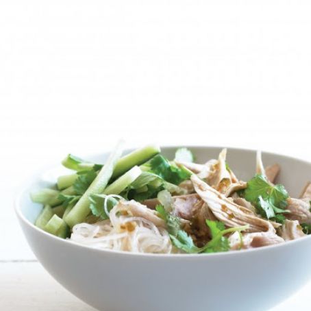 Asian Noodle Salad with Chicken and Cilantro