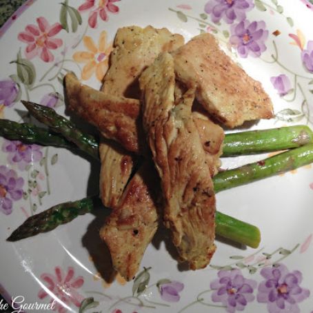 Asian Style Chicken Strips with Asparagus