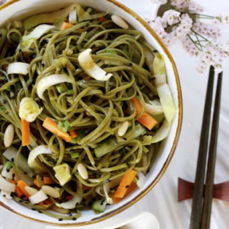 Soba Salad with Honey-Ginger Dressing