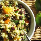 Black bean, orange, corn and quinoa salad