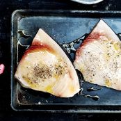 Swordfish Steaks with Olive Gremolata