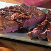 Grilled Flank Steak with Bacon Balsamic Glaze