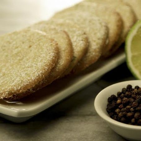 Lime and Black Pepper Cookies