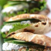 Mini Spiced Chicken Burgers with Mint Greek Yogurt