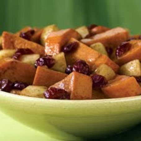 Sweet Potatoes with Apples & Cranberries