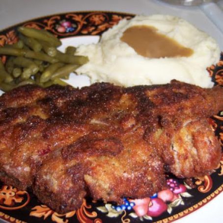 Garlic Parmesan Crusted Pork Chops