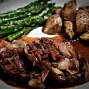 Beef Tenderloin with roasted shallots