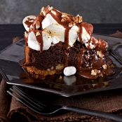 Mississippi Mud S'Mores Fudge Pie