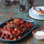 Roast Beef With Slow-Cooked Tomatoes and Garlic