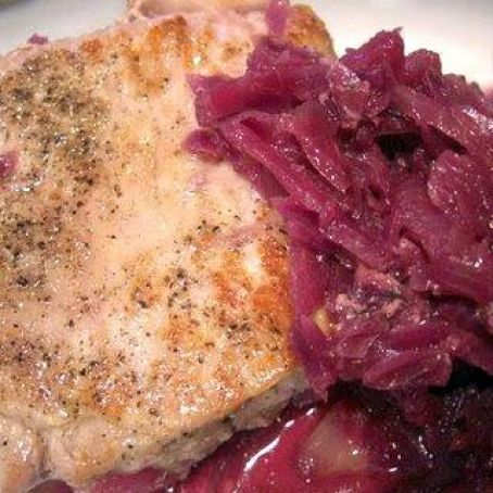 Pork and Braised Red Cabbage