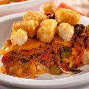 The Works Tater Tots Pizza Pie