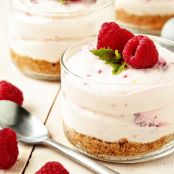 No Bake Raspberry-Lemon Cheesecake